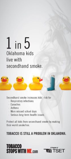 1 in 5 kids live with secondhand smoke in oklahoma