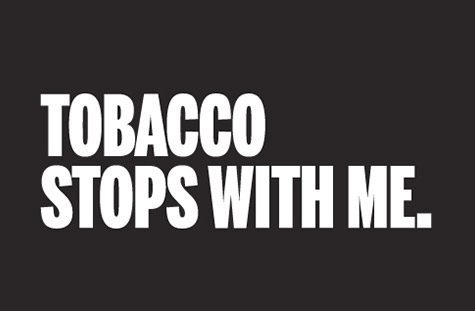 Tobacco Stops With Me Black Logo