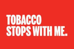 Tobacco Stops With Me Red Logo