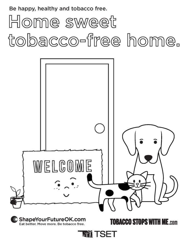 Coloring Pages | Tobacco Stops With Me | A Program of Oklahoma TSET