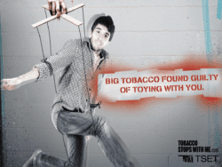 Big tobacco found guilty of toying with you.