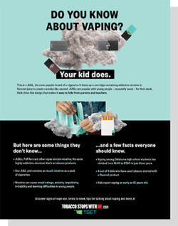 Do you know about vaping? poster
