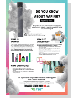 Do you know about vaping? Your kid does. data graphic.