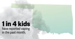 1 in 4 kids have reported vaping in the past month