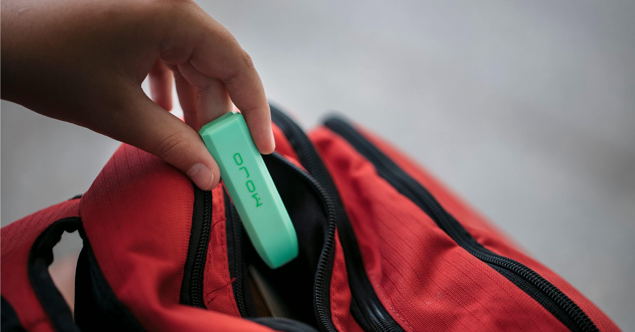 Smokeless tobacco device in backpack