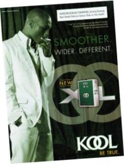 African American smoking ad