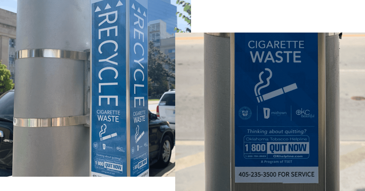 Place cigarette waste receptacles in high-trafficked areas to fight big tobacco 