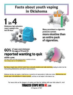 Facts bout youth vaping in Oklahoma