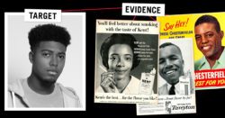 Young guy with ads targeting Black Americans