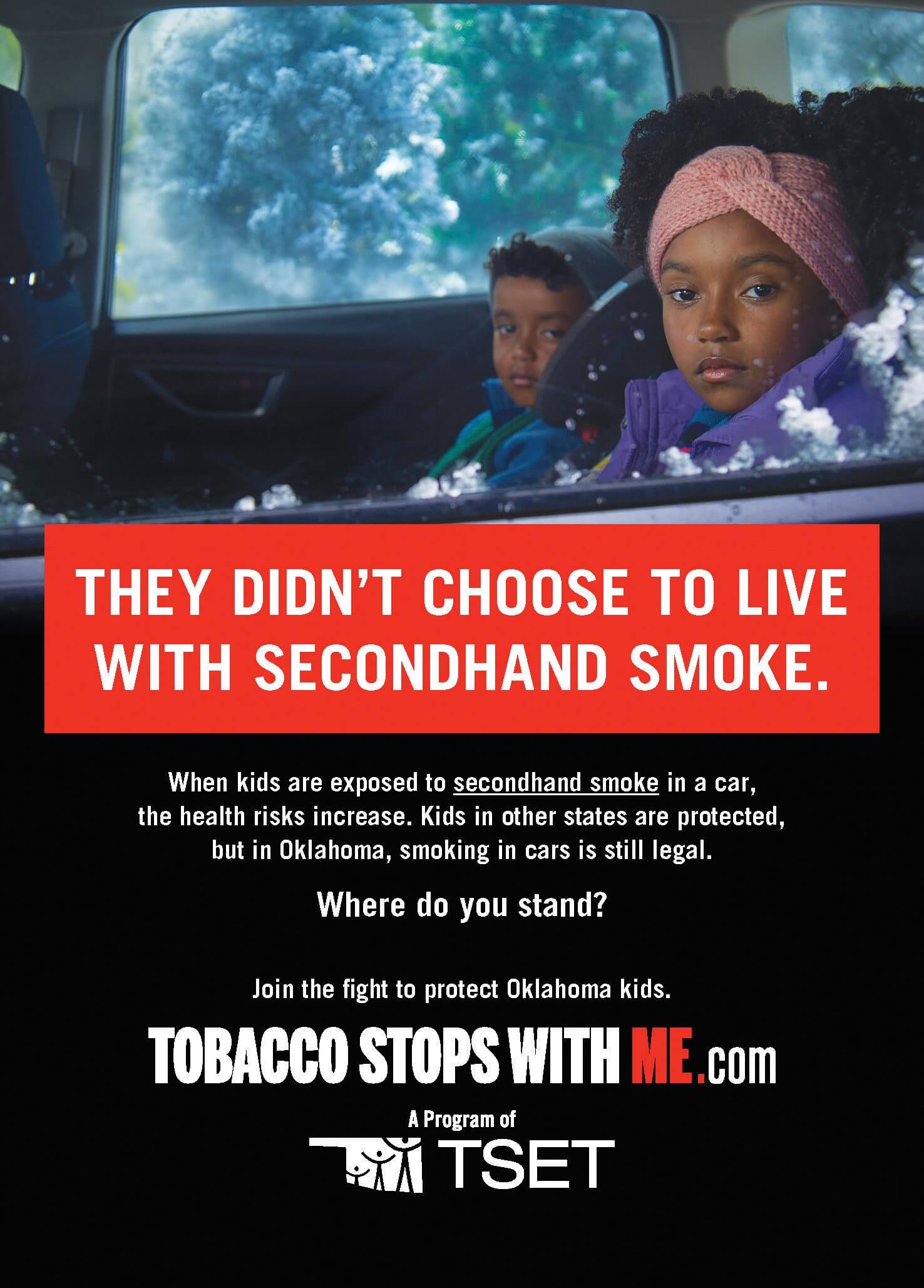 They didn't choose to live with secondhand smoke