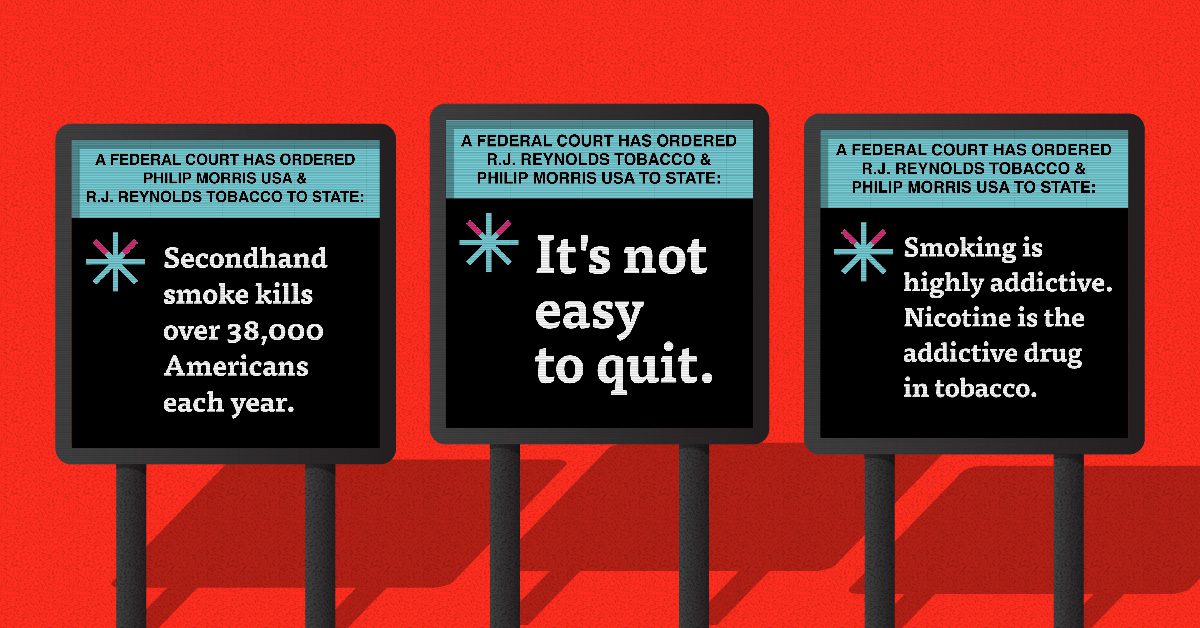 Tobacco Companies Must Post Eye-Catching Signs Telling the Deadly Truth