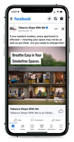 Breathe easy in your smokefree spaces facebook post
