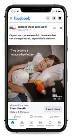They deserve a tobacco-free future facebook post