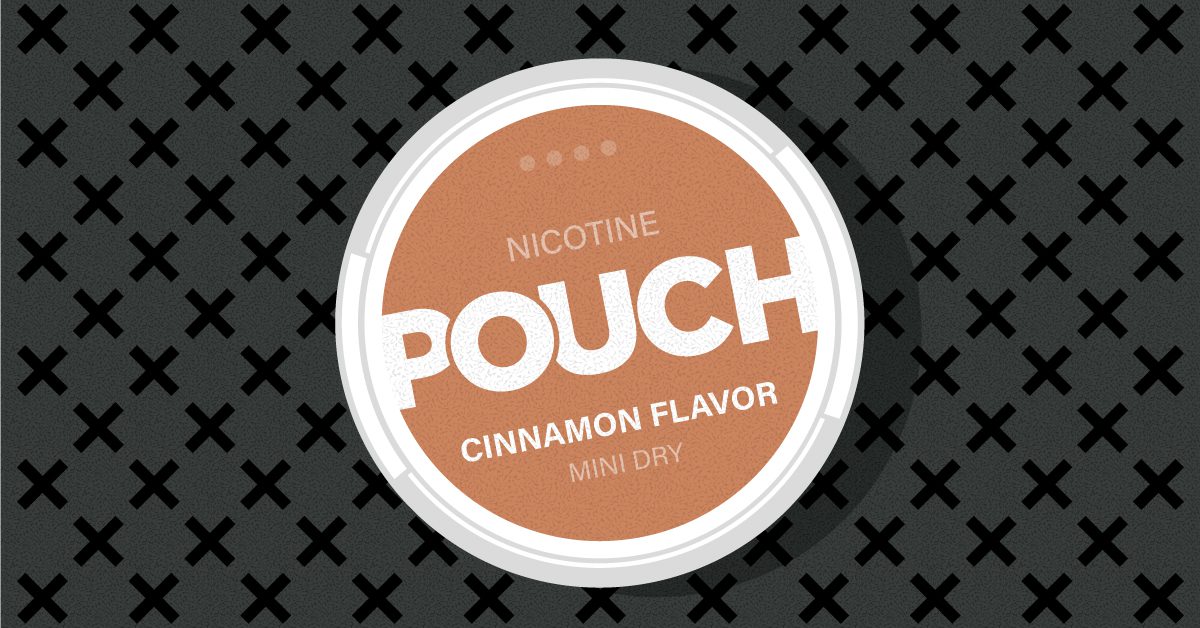 Nicotine pouch cinnamon flavor