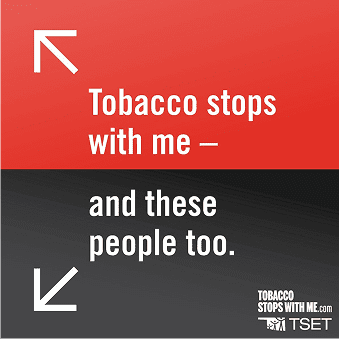Tobacco Stops with me and these people too