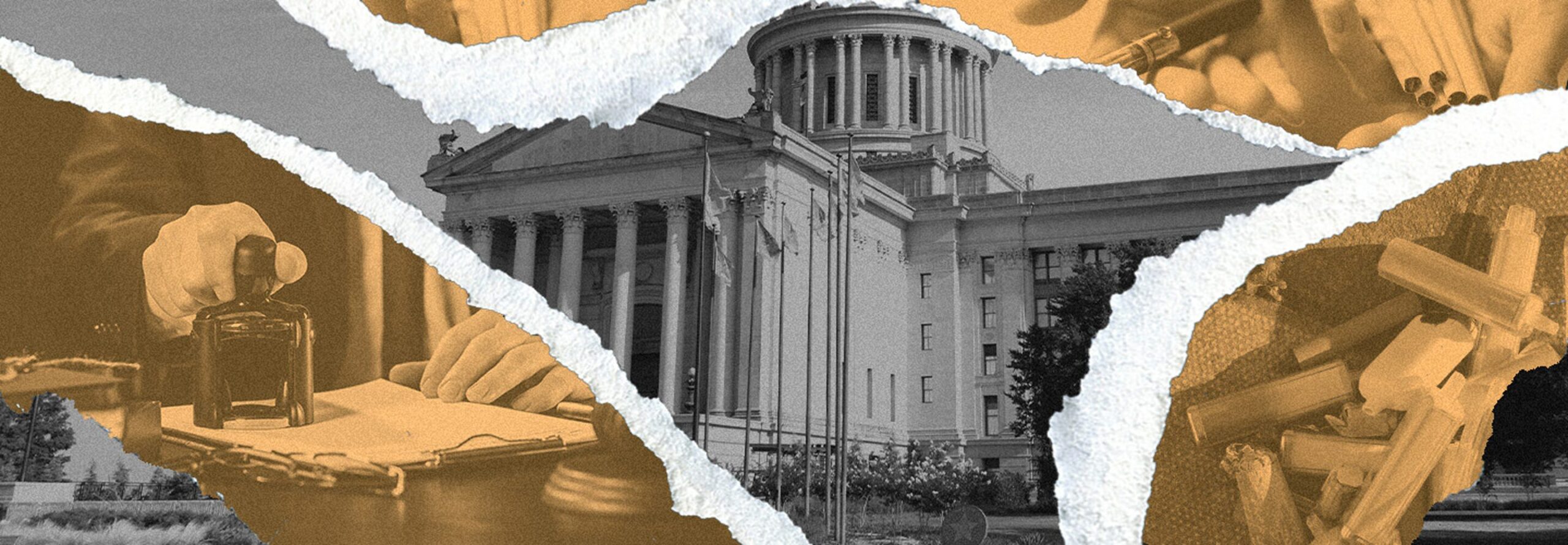 Policy header - Oklahoma Capitol Building collage